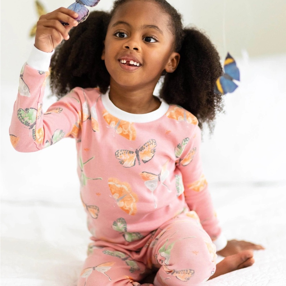 Burts bees snug fit organic cotton pajamas set 8Y